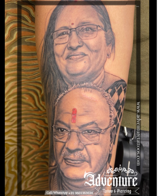 Portrait tattoo design Adventure Tattoo Ahmedabad